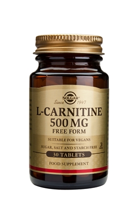 SOLGAR LCARNITINE 500 MG 30 TABL